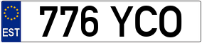 Trailer License Plate